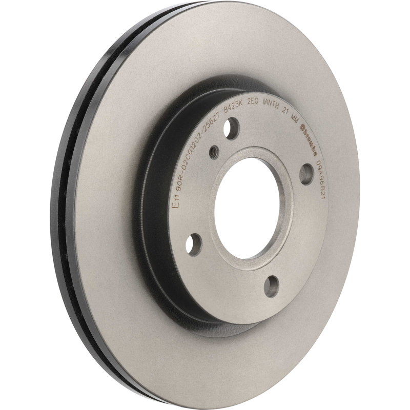 Ford Fiesta Brake Rotor (1) - Rear - Brembo OE - UV Coated - `14-`19